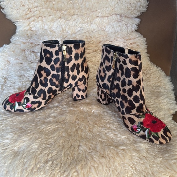 Kate Spade leopard floral ankle boots - Picture 5 of 11